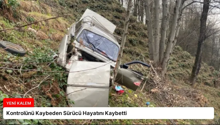 Kontrolünü Kaybeden Sürücü Hayatını Kaybetti