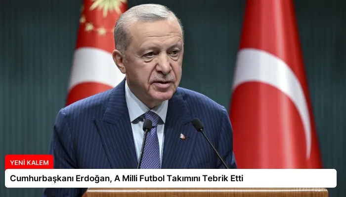 Cumhurbaşkanı Erdoğan, A Milli Futbol Takımını Tebrik Etti