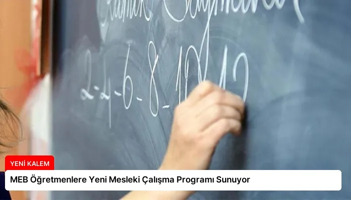 MEB Öğretmenlere Yeni Mesleki Çalışma Programı Sunuyor