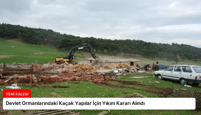 Devlet Ormanlarındaki Kaçak Yapılar İçin Yıkım Kararı Alındı