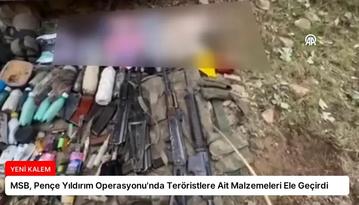 MSB, Pençe Yıldırım Operasyonu’nda Teröristlere Ait Malzemeleri Ele Geçirdi