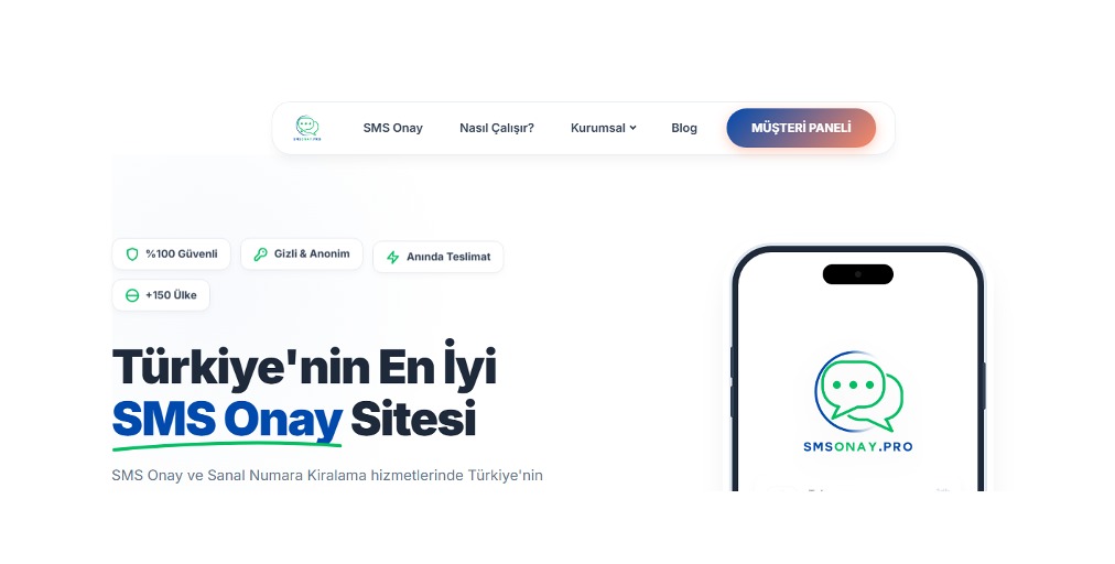 SMS Onay PRO (smsonay.pro) ‘nun SMS Onay Servisleri Kaliteli Mi?