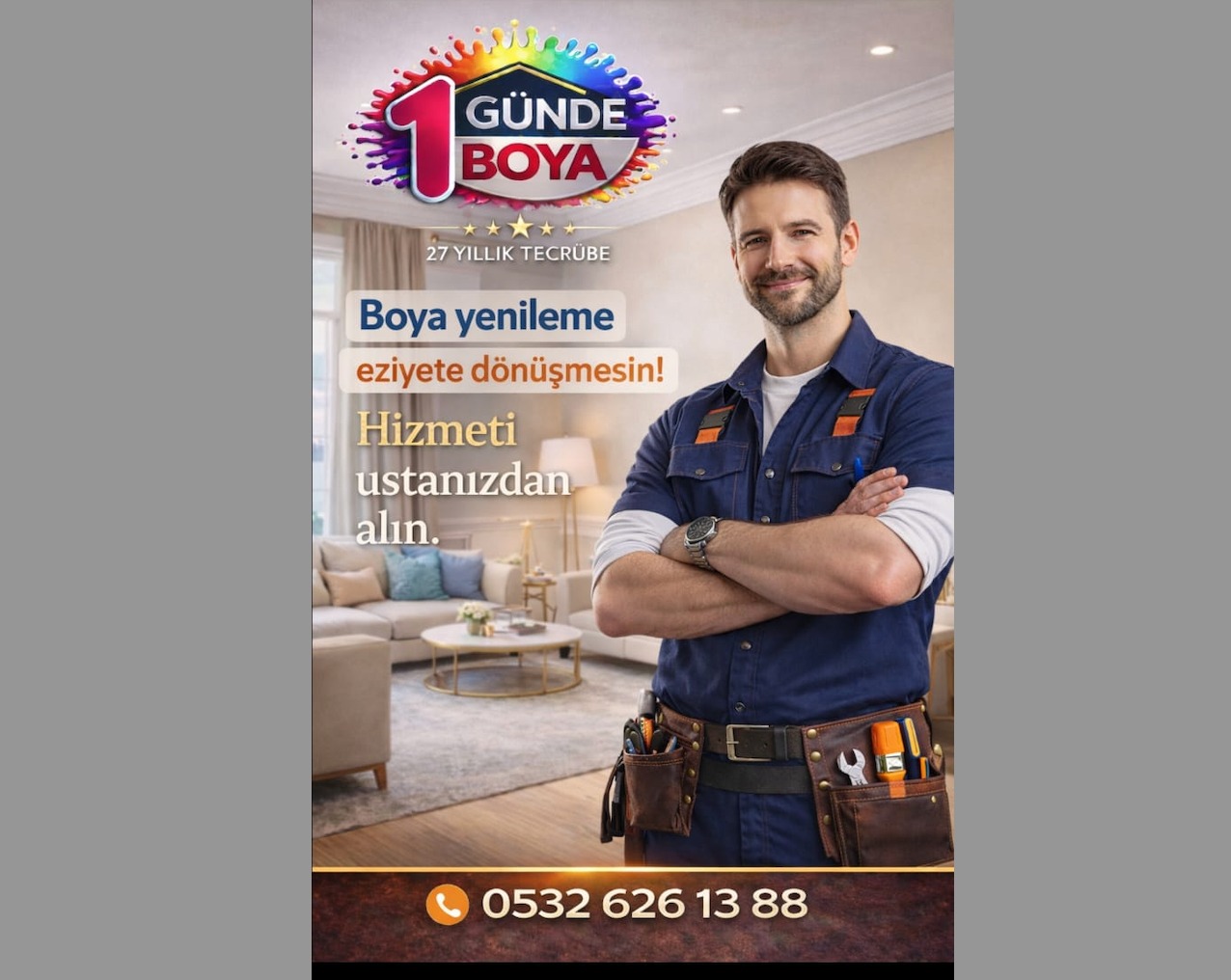 İstanbul Boyacı Ustası Hizmetinde Güvenilir Adres: 1GÜNDE BOYA