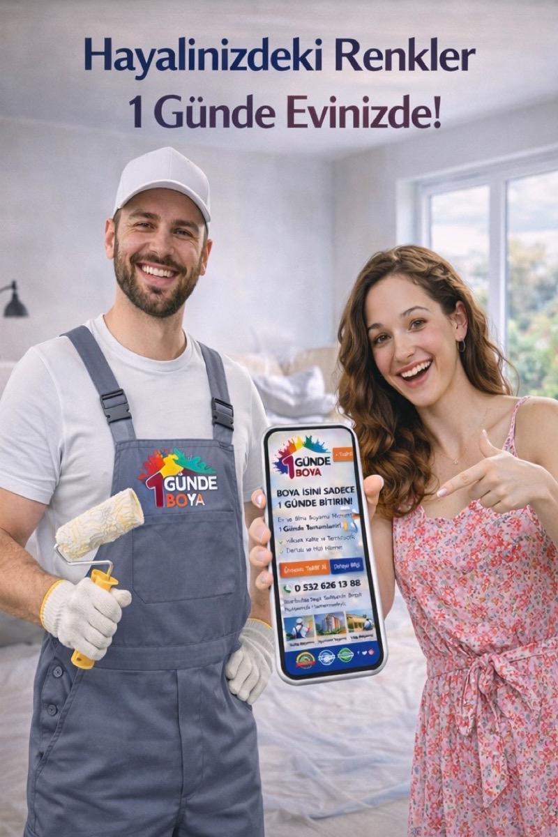 1GÜNDE BOYA® ile Boyacı Ustası Hizmetinde Hız, Disiplin ve Güven Dönemi