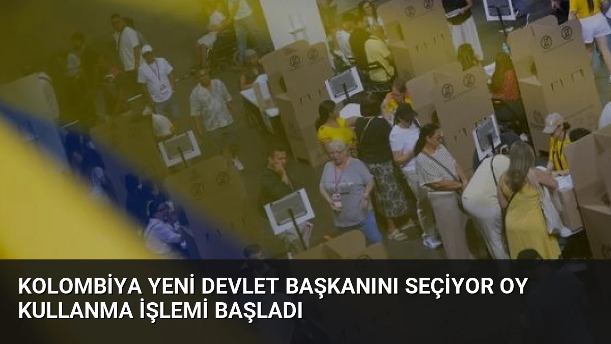 Kolombiya Yeni Devlet Başkanını Seçiyor Oy Kullanma İşlemi Başladı