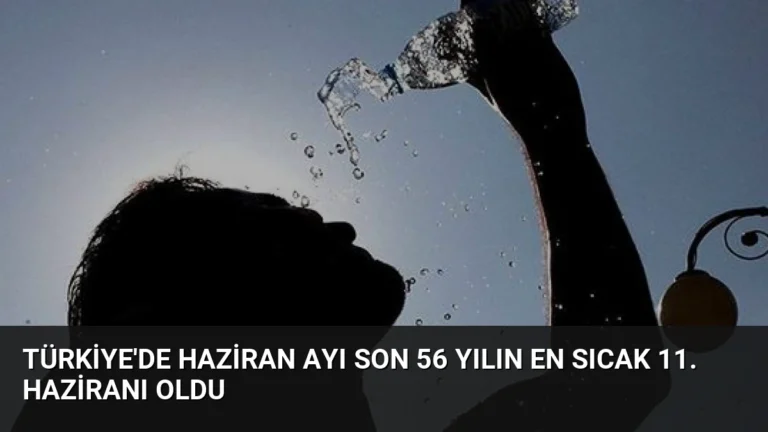 Türkiye’de Haziran Ayı Son 56 Yılın En Sıcak 11. Haziranı Oldu