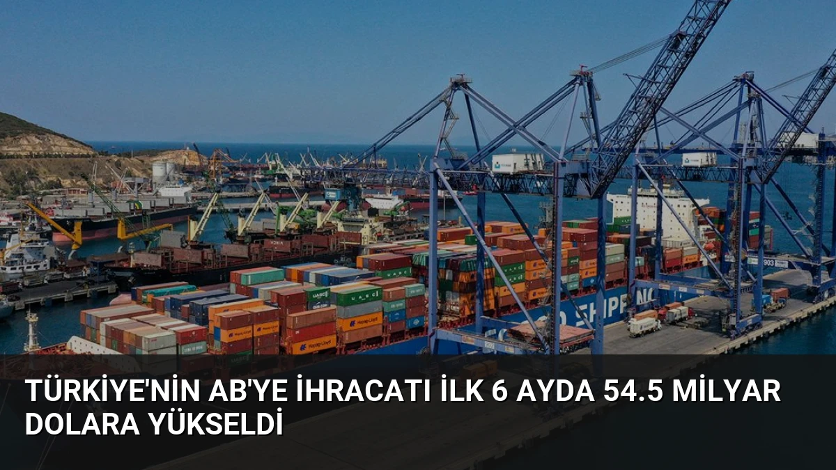 Türkiye’nin AB’ye İhracatı İlk 6 Ayda 54.5 Milyar Dolara Yükseldi
