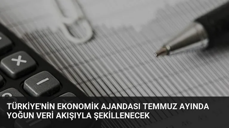 Türkiye’nin Ekonomik Ajandası Temmuz Ayında Yoğun Veri Akışıyla Şekillenecek