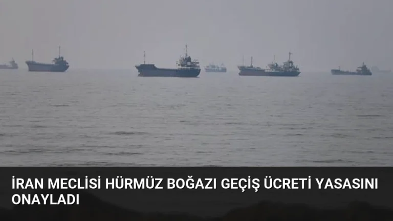 İran Meclisi Hürmüz Boğazı Geçiş Ücreti Yasasını Onayladı