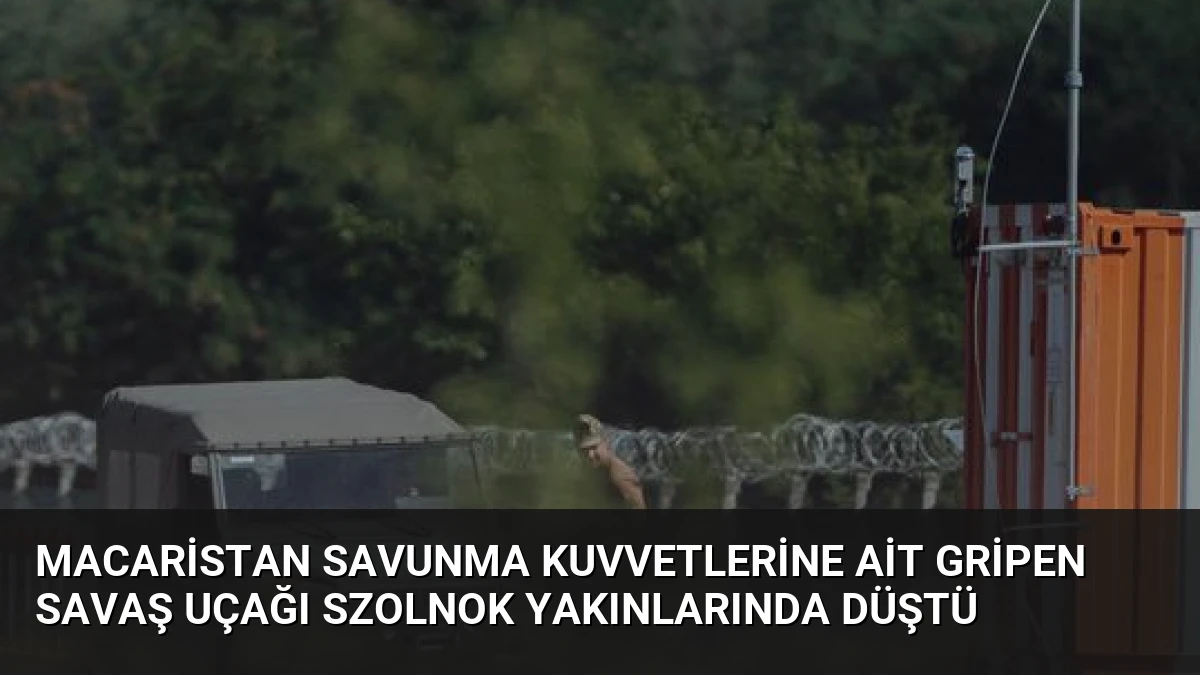 Macaristan Savunma Kuvvetlerine Ait Gripen Savaş Uçağı Szolnok Yakınlarında Düştü