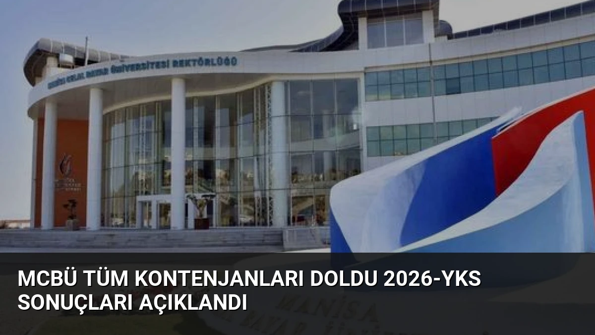 MCBÜ Tüm Kontenjanları Doldu 2026-YKS Sonuçları Açıklandı