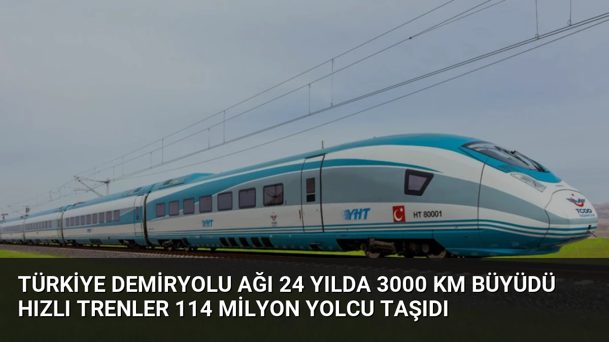 Türkiye Demiryolu Ağı 24 Yılda 3000 Km Büyüdü Hızlı Trenler 114 Milyon Yolcu Taşıdı
