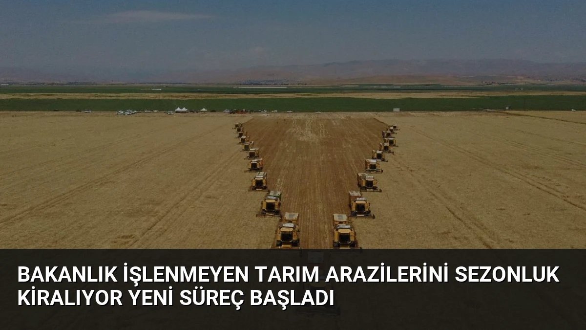Bakanlık İşlenmeyen Tarım Arazilerini Sezonluk Kiralıyor Yeni Süreç Başladı