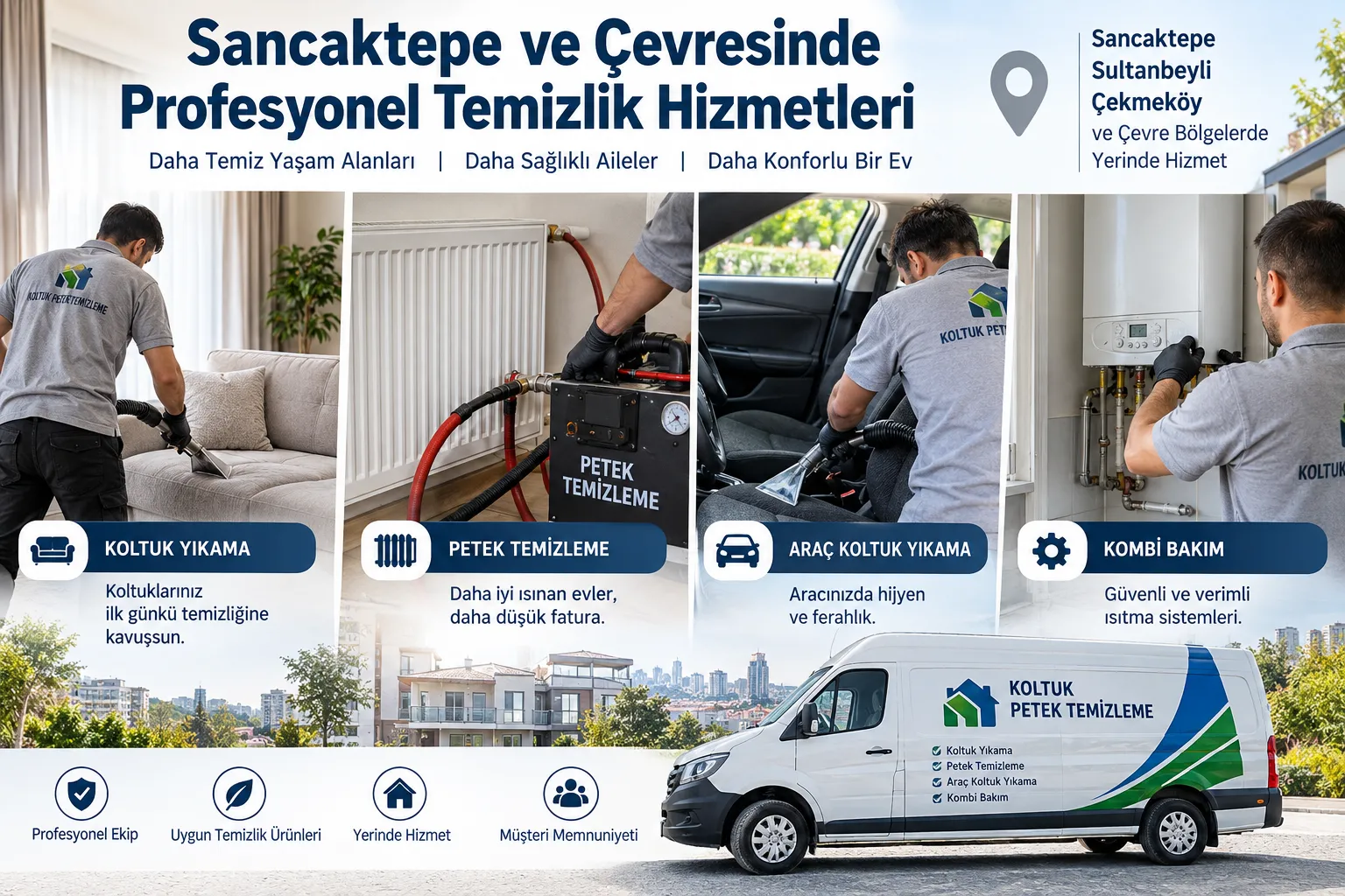 Sancaktepe’de Koltuk Yıkama ve Petek Temizleme Hizmetlerine İlgi Artıyor