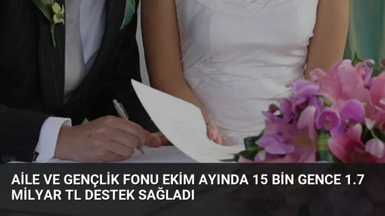 Aile ve Gençlik Fonu Ekim Ayında 15 Bin Gence 1.7 Milyar TL Destek Sağladı