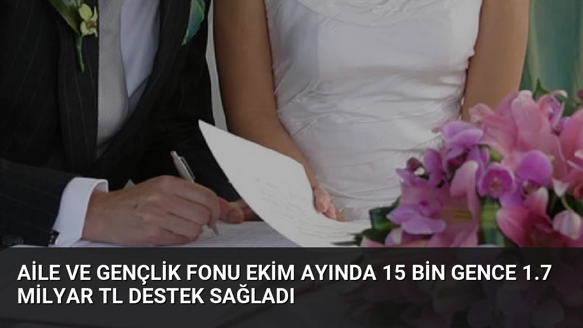 Aile ve Gençlik Fonu Ekim Ayında 15 Bin Gence 1.7 Milyar TL Destek Sağladı