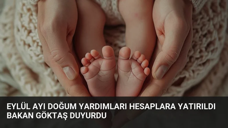 Eylül Ayı Doğum Yardımları Hesaplara Yatırıldı Bakan Göktaş Duyurdu