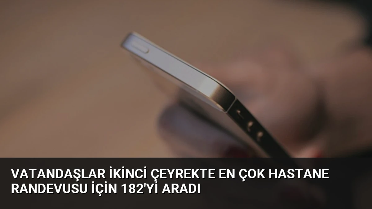 Vatandaşlar İkinci Çeyrekte En Çok Hastane Randevusu İçin 182’yi Aradı